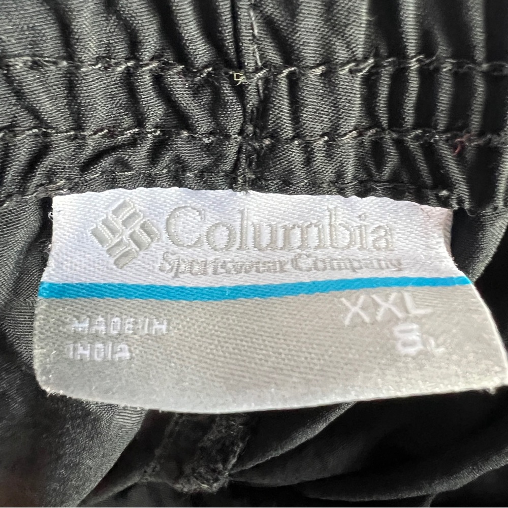 Men’s Elastic Waist Columbia Shorts Size XXL Black - Picture 6 of 8